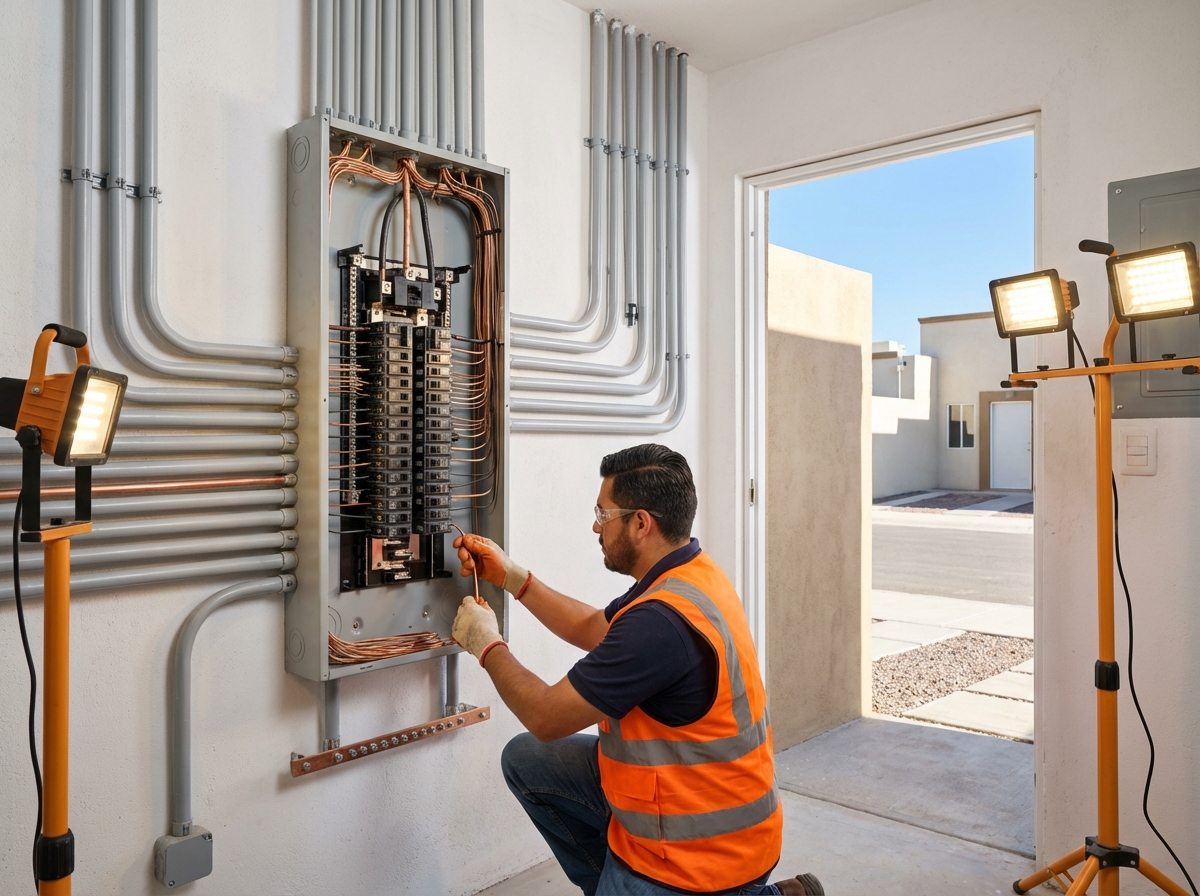 Linea de distribucion en fraccionamiento residencial, CDMX